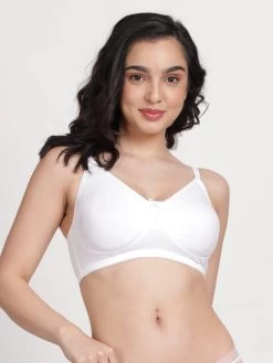 Susie White Non Padded Wirefree Full Coverage Everyday Bra