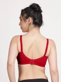 Susie Fiery Red Wirefree M Frame Hi Support Minimiser Bra 9 Susie Fiery Red Wirefree M Frame Hi Support Minimiser Bra -Shyaway ef005 fieryred back