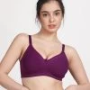 Susie Dark Purple Scallop Neckline Padded Bra
