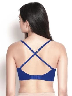 Susie Sodalite Blue Tipping Elastic Padded Everyday Bra 9 Susie Sodalite Blue Tipping Elastic Padded Everyday Bra -Shyaway ef015 sodaliteblue 03