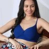 Susie Sodalite Blue Tipping Elastic Padded Everyday Bra
