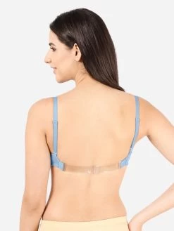 Susie Angelfalls Blue Transparent Back Padded Everyday Bra -Shyaway ef022 angelfallsblue back 1