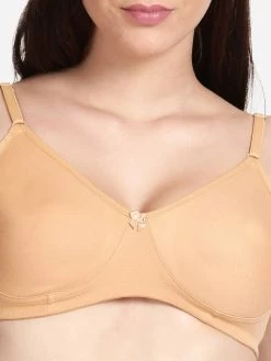 Shyle Skin Non Padded Moulded Everyday Bra -Shyaway efm004 skin 04