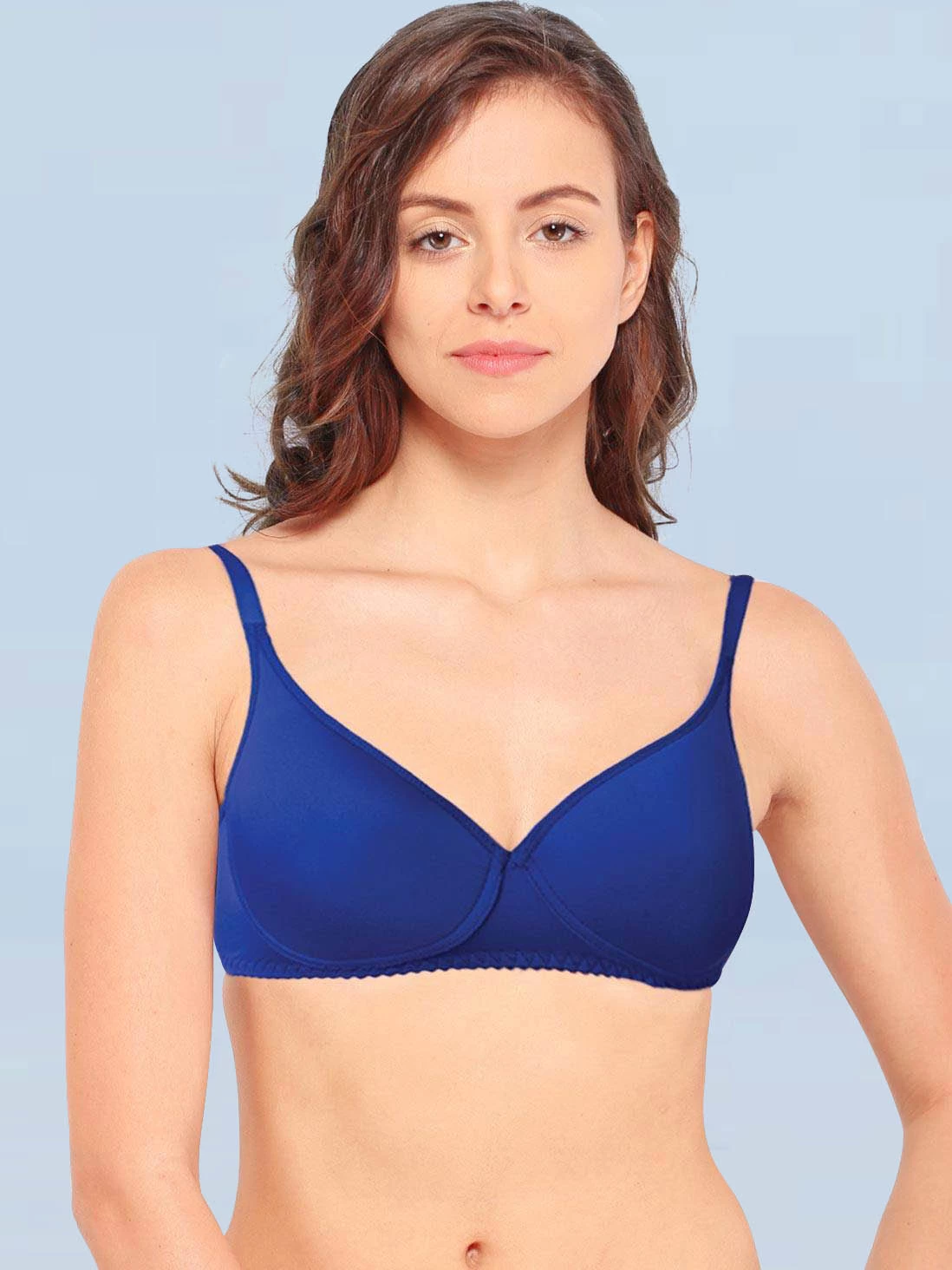 Enamor Blue Wirefree T-Shirt Bra 3 Enamor Blue Wirefree T-Shirt Bra