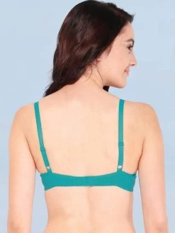Enamor Green Wirefree T-Shirt Bra -Shyaway enamor green wirefree t shirt bra 3