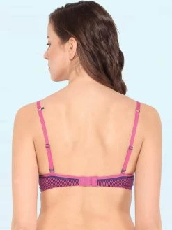 Enamor Magenta Butterfly Printed Racerback Bra -Shyaway enamor magenta butterfly printracerback bra