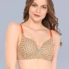 Enamor Orange Printed T-Shirt Bra -Shyaway enamor orange printed t shirt bra