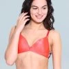Enamor Red Wirefree Push Up Bra -Shyaway enamor red push up bra