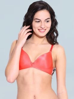 Enamor Red Wirefree Push Up Bra
