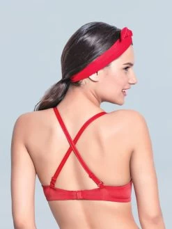 Enamor Red Wirefree Push Up Bra 11 Enamor Red Wirefree Push Up Bra -Shyaway enamor red wirefree bra