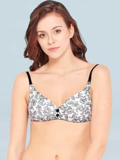 Enamor White Cotton T-Shirt Bra