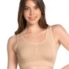 Amante Hazelnut Skin Removable Padding Sleep Cami Bra 1 Amante Hazelnut Skin Removable Padding Sleep Cami Bra -Shyaway front 10 2