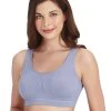 Amante Eventide Blue Removable Padding Sleep Cami Bra 1 Amante Eventide Blue Removable Padding Sleep Cami Bra -Shyaway front 28