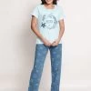 Shyaway DeepLagoon Blue Starfish Printed Pyjama Set
