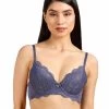 Susie Smokey Plum Front Lace Padded Wired Bra 2 Susie Smokey Plum Front Lace Padded Wired Bra -Shyaway front 49