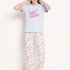 Shyaway Windsurfer Blue Candy Printed Pyjama Set -Shyaway front 5