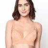 Susie Light Orange Lace Bridal Bra With Detachable Straps -Shyaway front 51