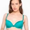 Susie Aqua Green Push Up Bra With Satin Straps