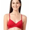 Susie Red Casual Padded Everyday Bra -Shyaway front 61