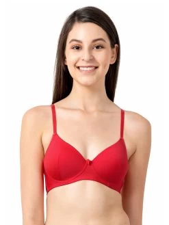 Susie Red Casual Padded Everyday Bra