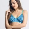 Susie Royal Blue Cotton Floral Padded Printed Everyday Bra