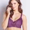 Susie Chinese Violet Wirefree Full Coverage Minimiser Bra -Shyaway js001 chineseviolet a