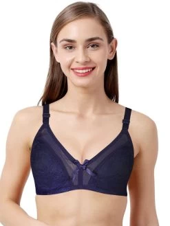 Susie Surf Blue Wirefree Full Coverage Minimiser Bra