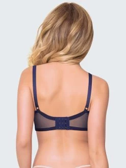 Susie Surf Blue Wirefree Full Coverage Minimiser Bra -Shyaway js001 surftheweb b