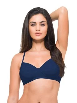 Laavian Blue Ultra Soft T Shirt Bra