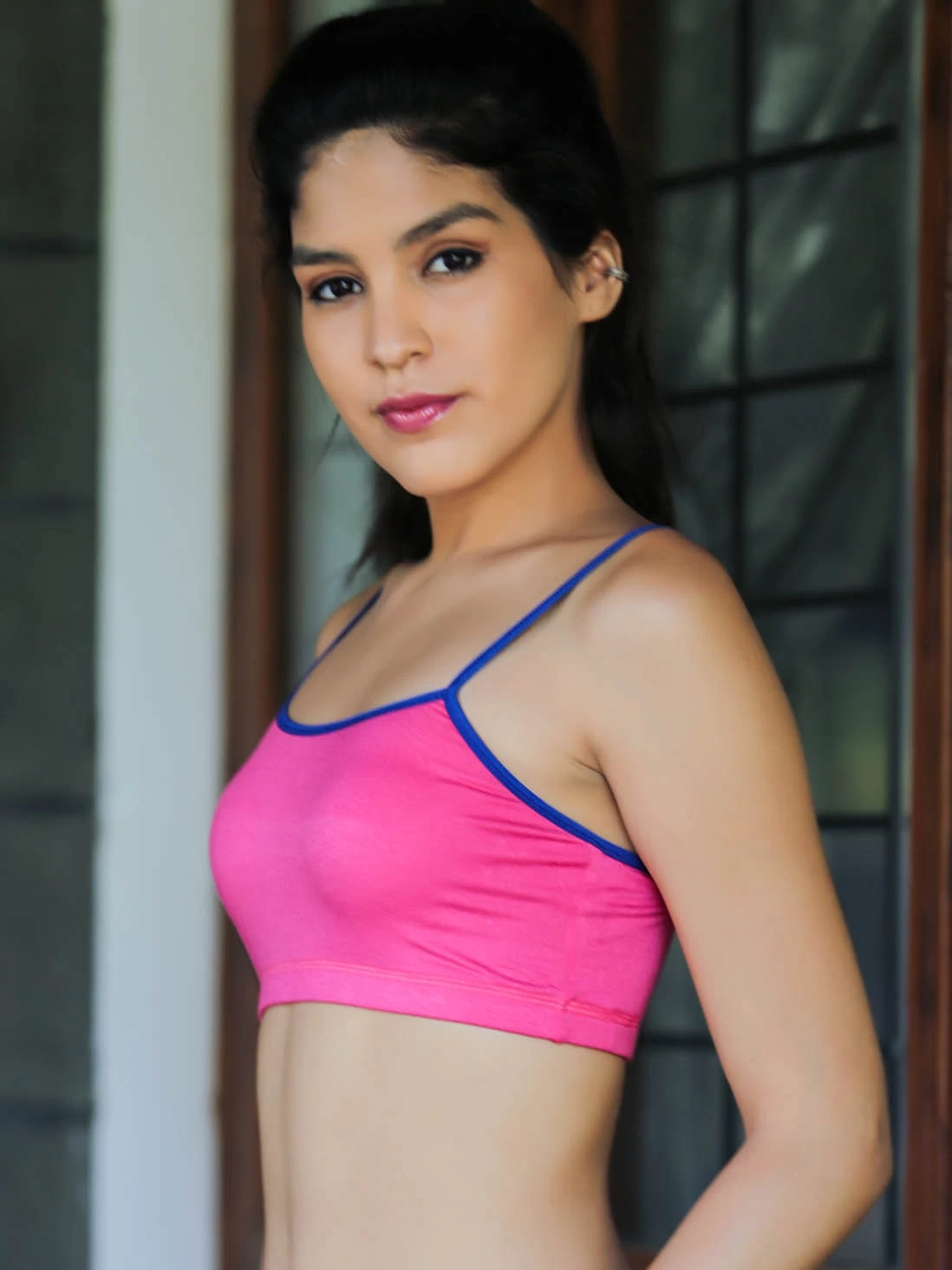 Laavian Hot Pink Super Soft Scoopy Neck Cami Bra 5 Laavian Hot Pink Super Soft Scoopy Neck Cami Bra - Image 3