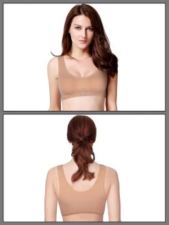 Laavian Nude Active Wirefree Sports Bra