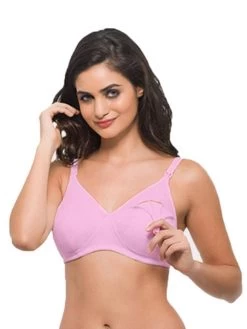 Laavian Pink Materna Seamless Cotton Nursing Bra
