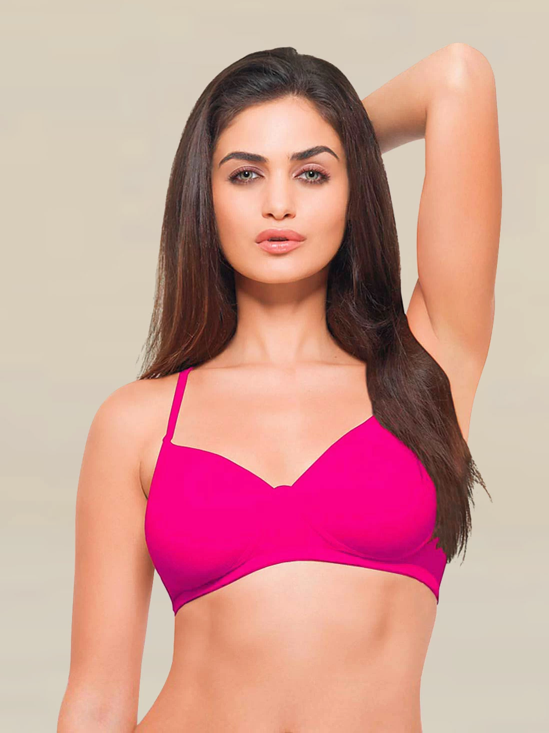 Laavian Hot Pink Ultra Soft T Shirt Bra 3 Laavian Hot Pink Ultra Soft T Shirt Bra