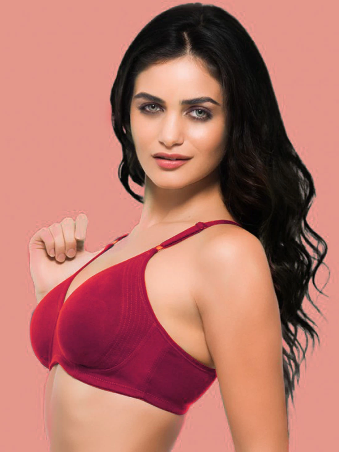 Laavian Red Full Coverage Bra 3 Laavian Red Full Coverage Bra