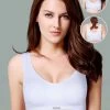 Laavian White Leisure Wirefree Sleep Bra