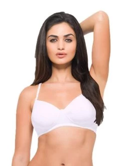 Laavian White Ultra Soft T Shirt Bra