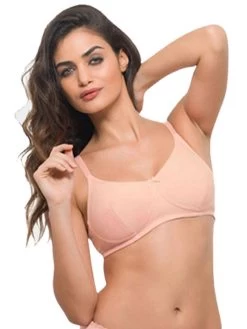Laavian Nude Full Coverage Non Padded Bra