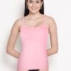 Susie Tickled Pink V Neck Adjustable Strap Camisole