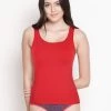 Susie Racing Red U Neck Broad Strap Camisole -Shyaway lc003 racingred 01