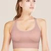 Shyle Ballet Slipper Pink Racer Back Seamless Sports Bra