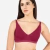 Susie Beet Red Criss Cross Nursing Bra -Shyaway lnb001 beetred front