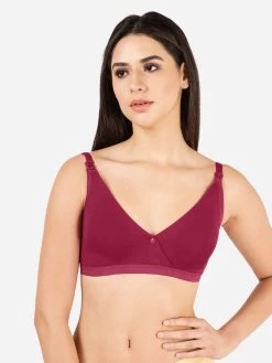 Susie Beet Red Criss Cross Nursing Bra