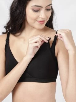 Susie Black Beauty Criss Cross Nursing Bra -Shyaway lnb001 blackbeauty detailed02