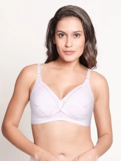 Susie Bright White Front Open Nursing Bra