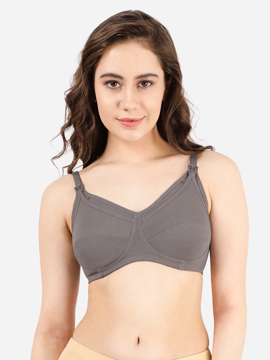 Susie Storm Front Grey Clip-On Full Coverage Nursing Bra 3 Susie Storm Front Grey Clip-On Full Coverage Nursing Bra