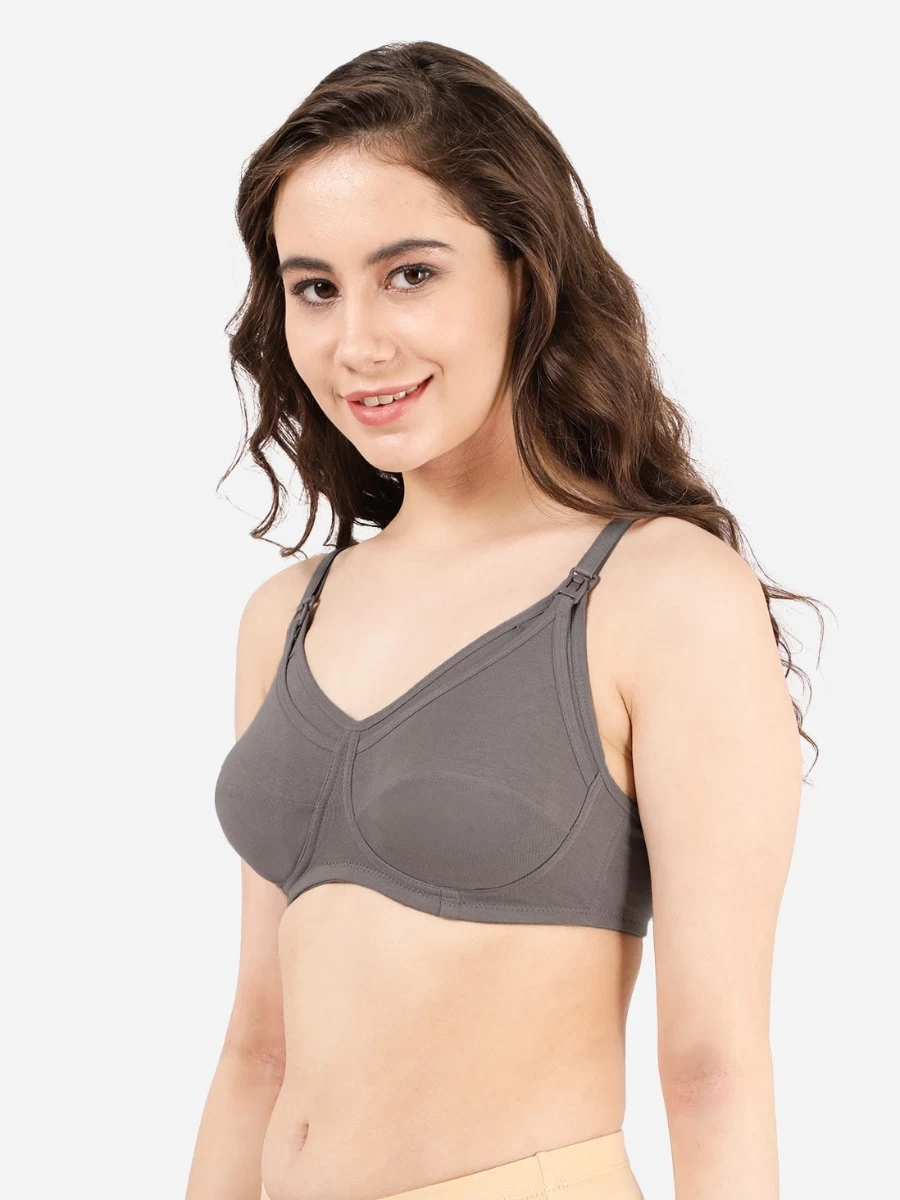 Susie Storm Front Grey Clip-On Full Coverage Nursing Bra 6 Susie Storm Front Grey Clip-On Full Coverage Nursing Bra - Image 4