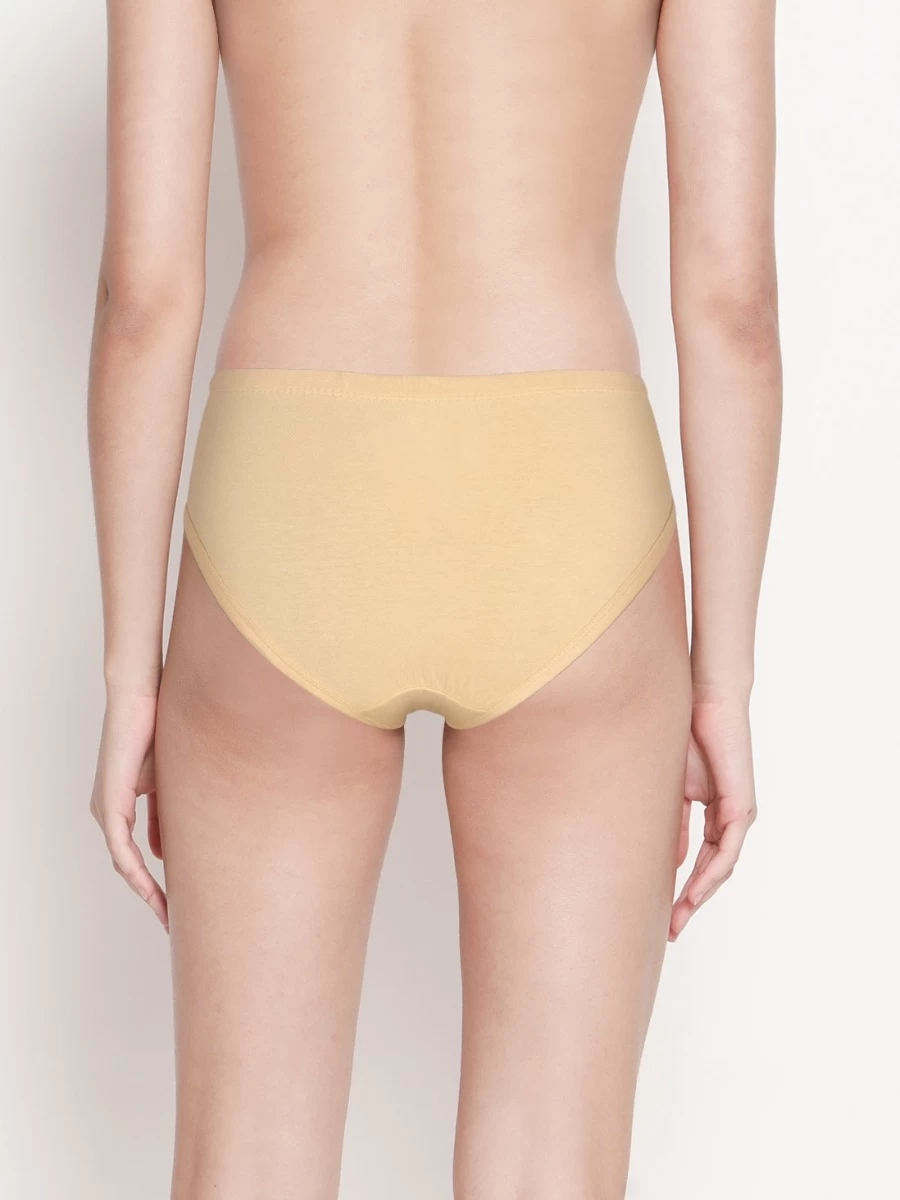 Susie Buff Skin Medium Coverage Solid Bikini Panty 4 Susie Buff Skin Medium Coverage Solid Bikini Panty - Image 2