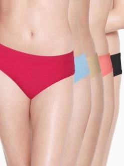 Susie Medium Coverage Multicolour Bikini Panty Combo A