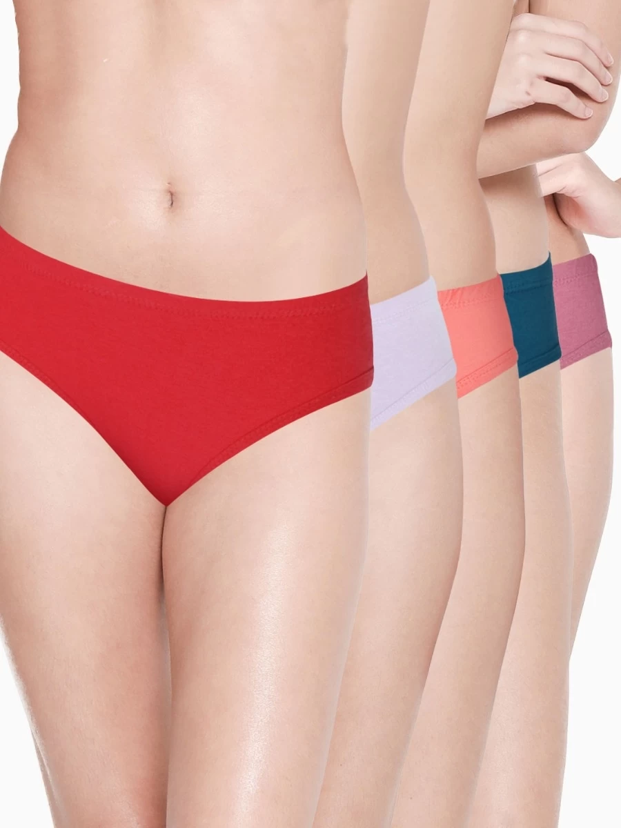 Susie Medium Coverage Multicolour Bikini Panty Combo B 3 Susie Medium Coverage Multicolour Bikini Panty Combo B