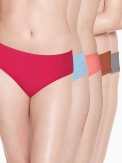Susie Medium Coverage Multicolour Bikini Panty Combo F